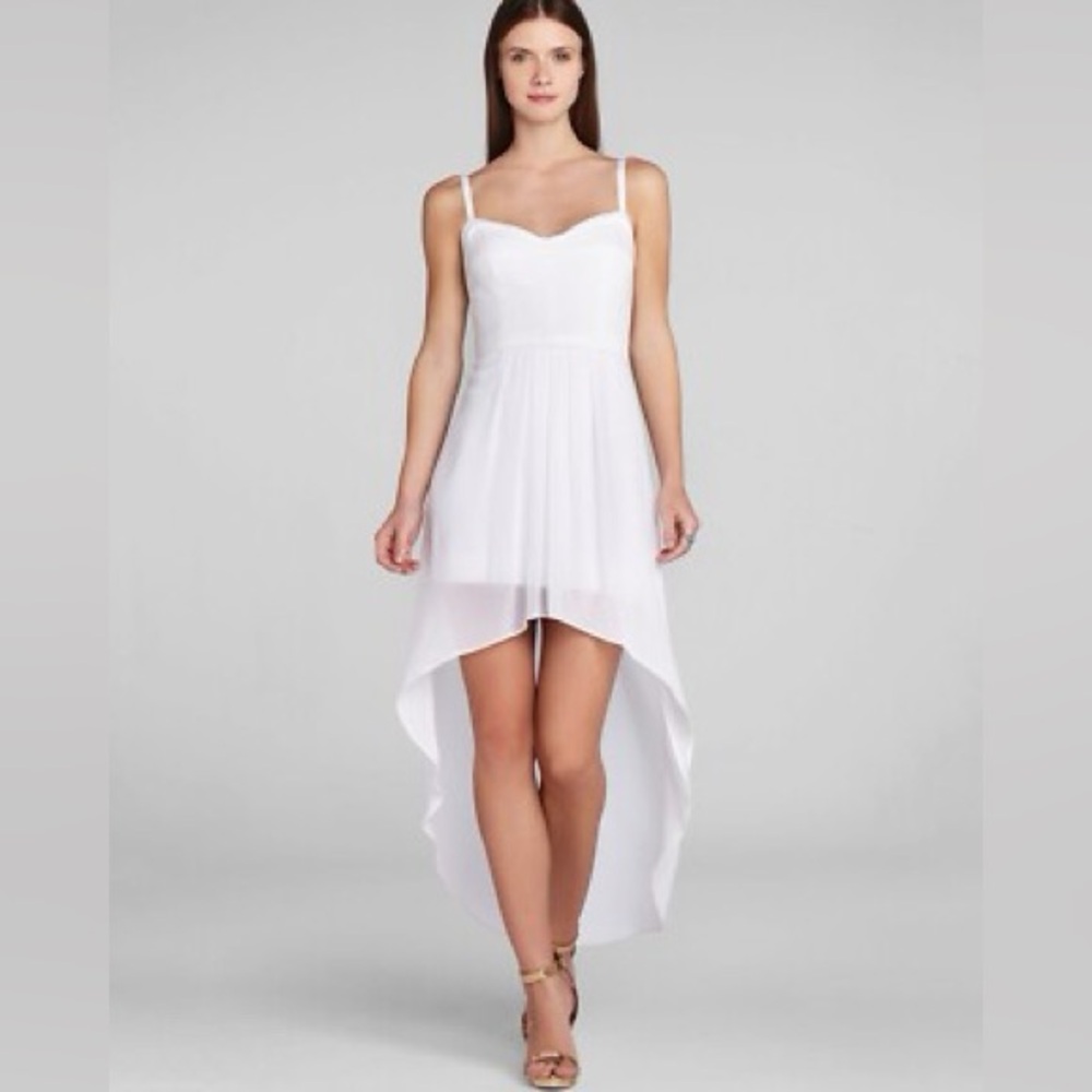 BCBGMaxAzria White High Low Dress